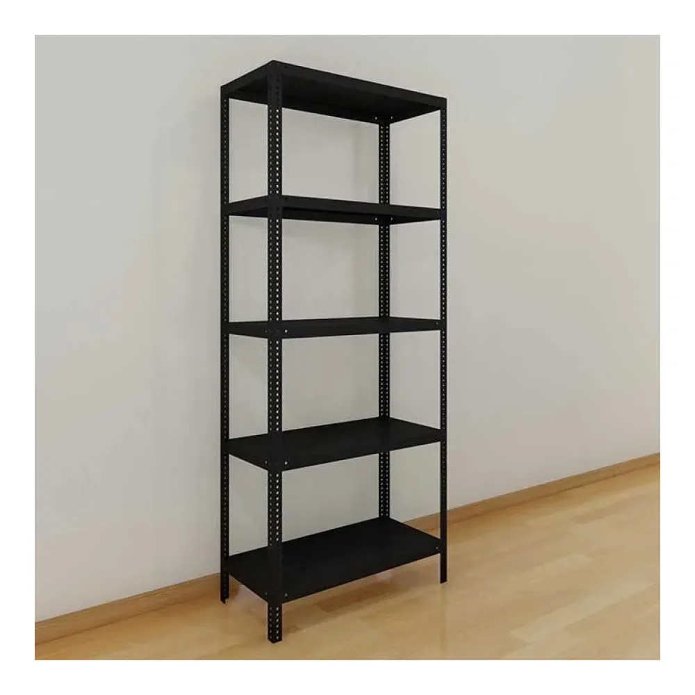 Estanterías Metálicas Color Negro - 5 Niveles