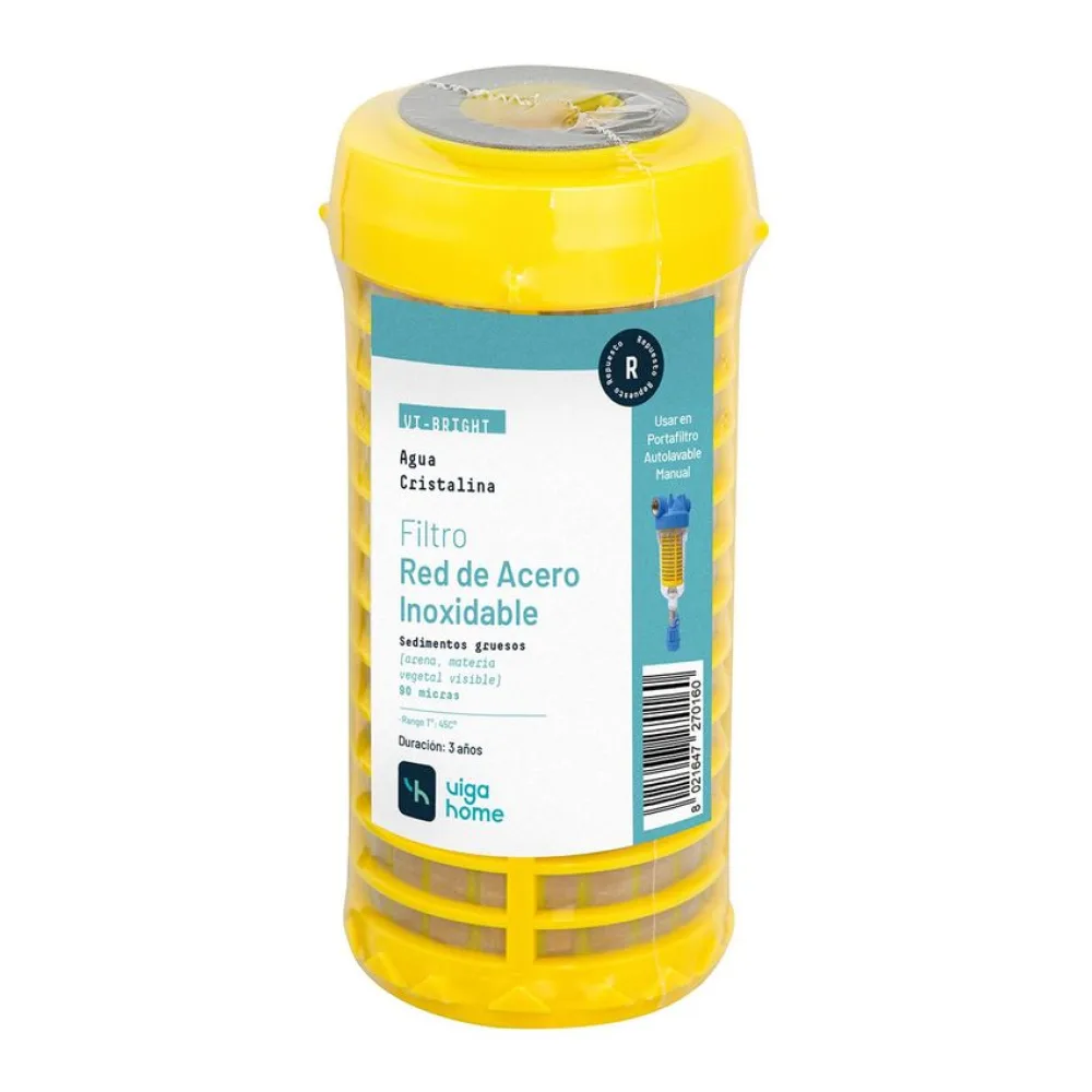 Filtro Purificador con Red de Acero Inoxidable 90 Micras Vigahome