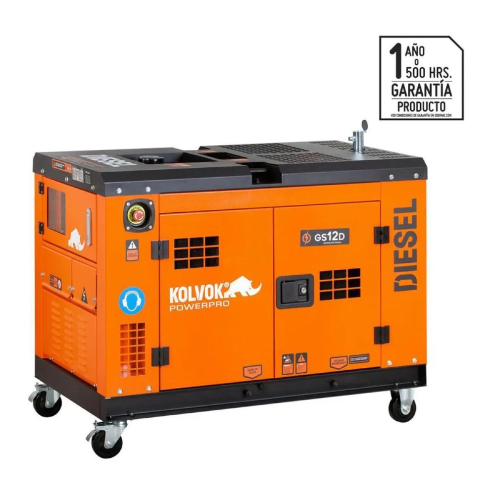 Generador Eléctrico a Diesel Partida Eléctrica 10000 W 25 L Kolvok