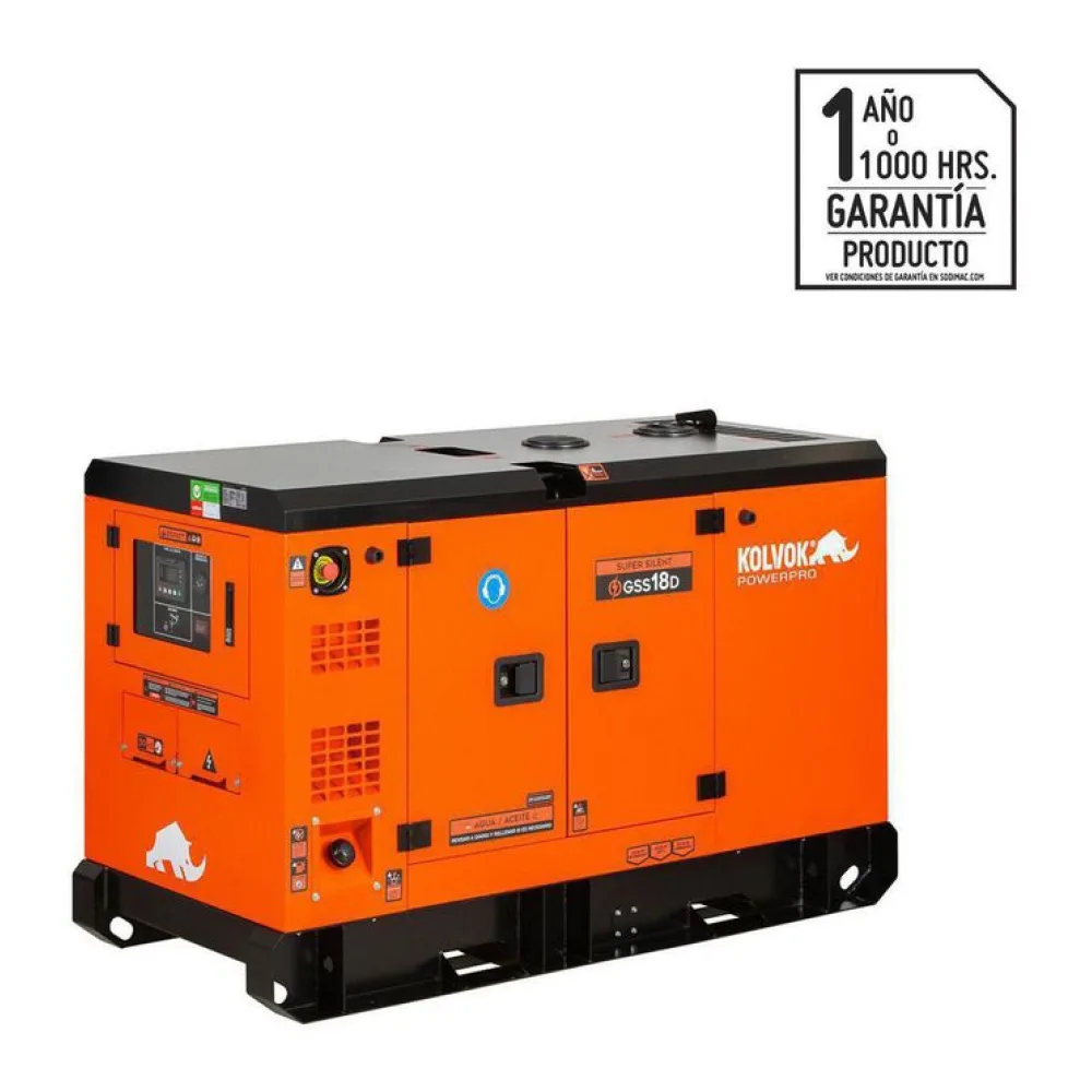 Generador Eléctrico a Diesel Partida Eléctrica 17000 W 90 L Kolvok