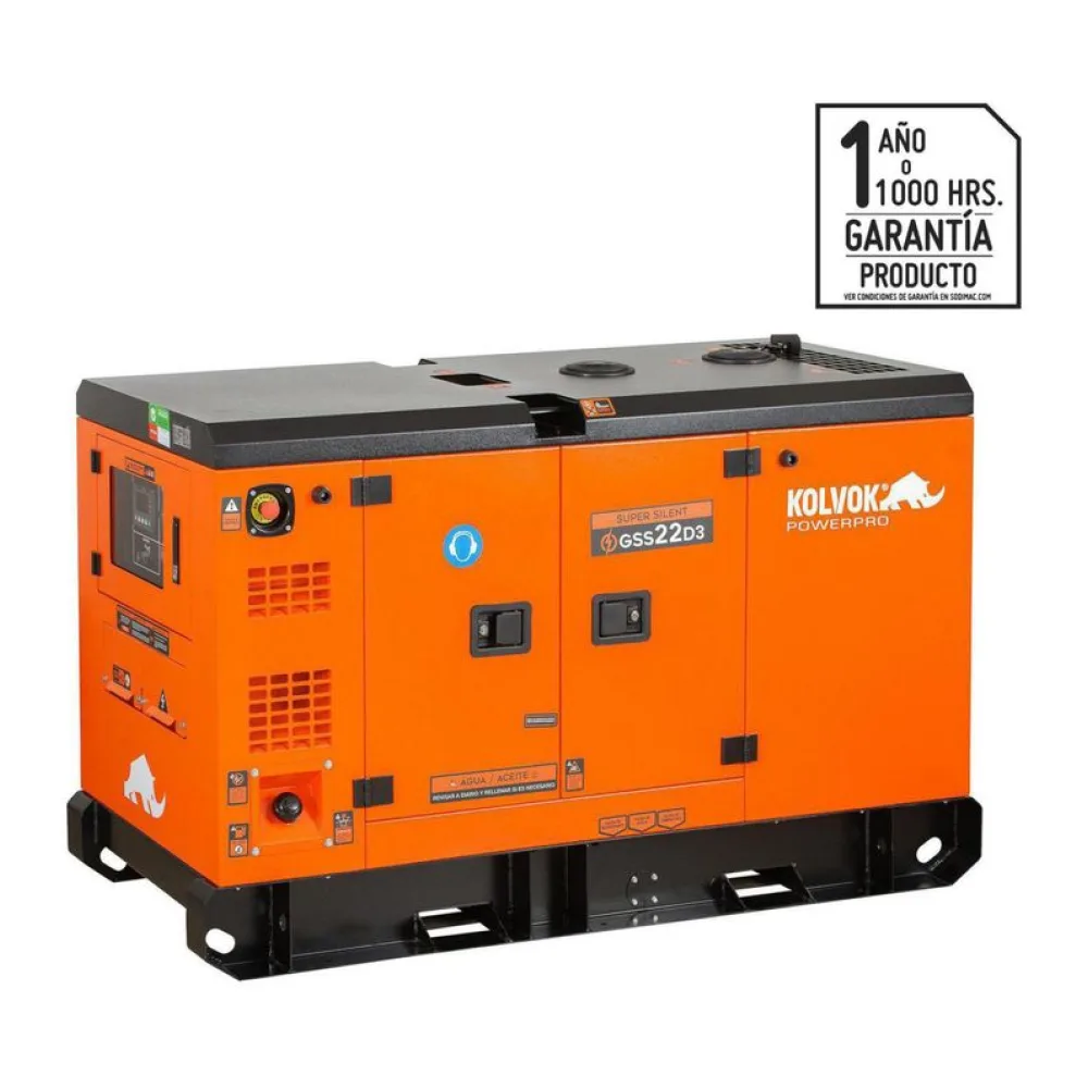 Generador Eléctrico a Diesel Partida Eléctrica 18000 W 92 L Kolvok