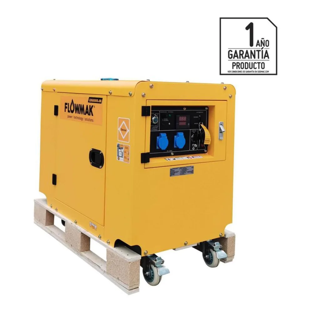 Generador Eléctrico a Diesel Partida Eléctrica 5000 W 25 L Flowmak