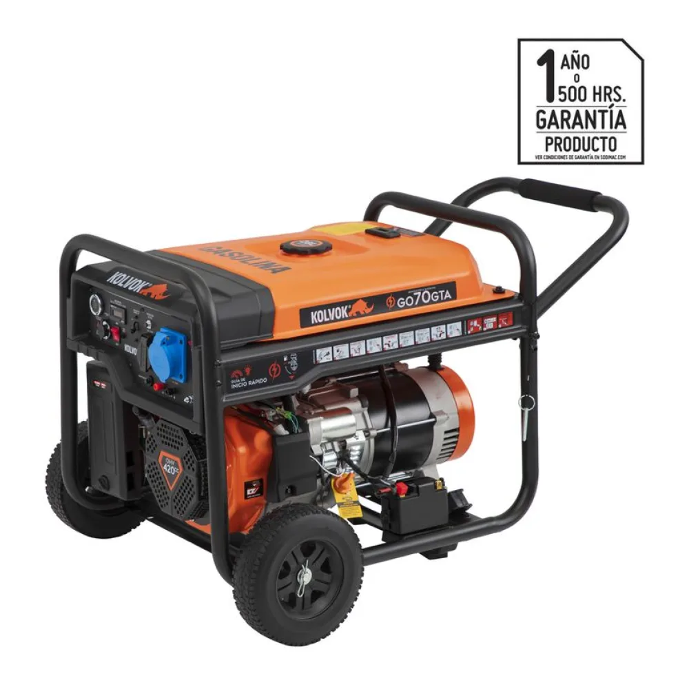Generador Eléctrico a Gasolina Partida Eléctrica 6500 W 28 L Kolvok