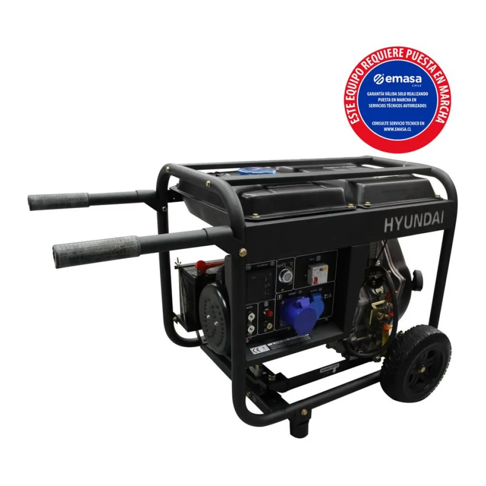 Generador Eléctrico a Partida Eléctrica 6500 W 14 L Hyundai