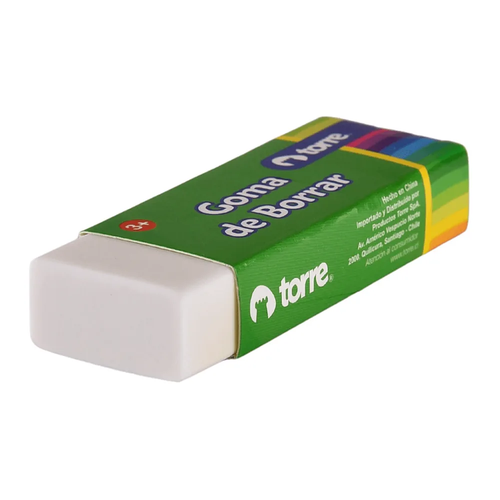 Goma de Borrar Plastica Grande 1 Unidad Torre