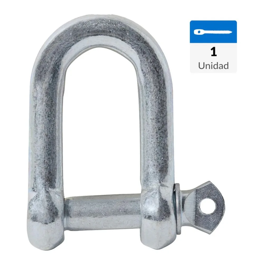 Grillete Recto 3/8 Pulgadas Gris Fixser