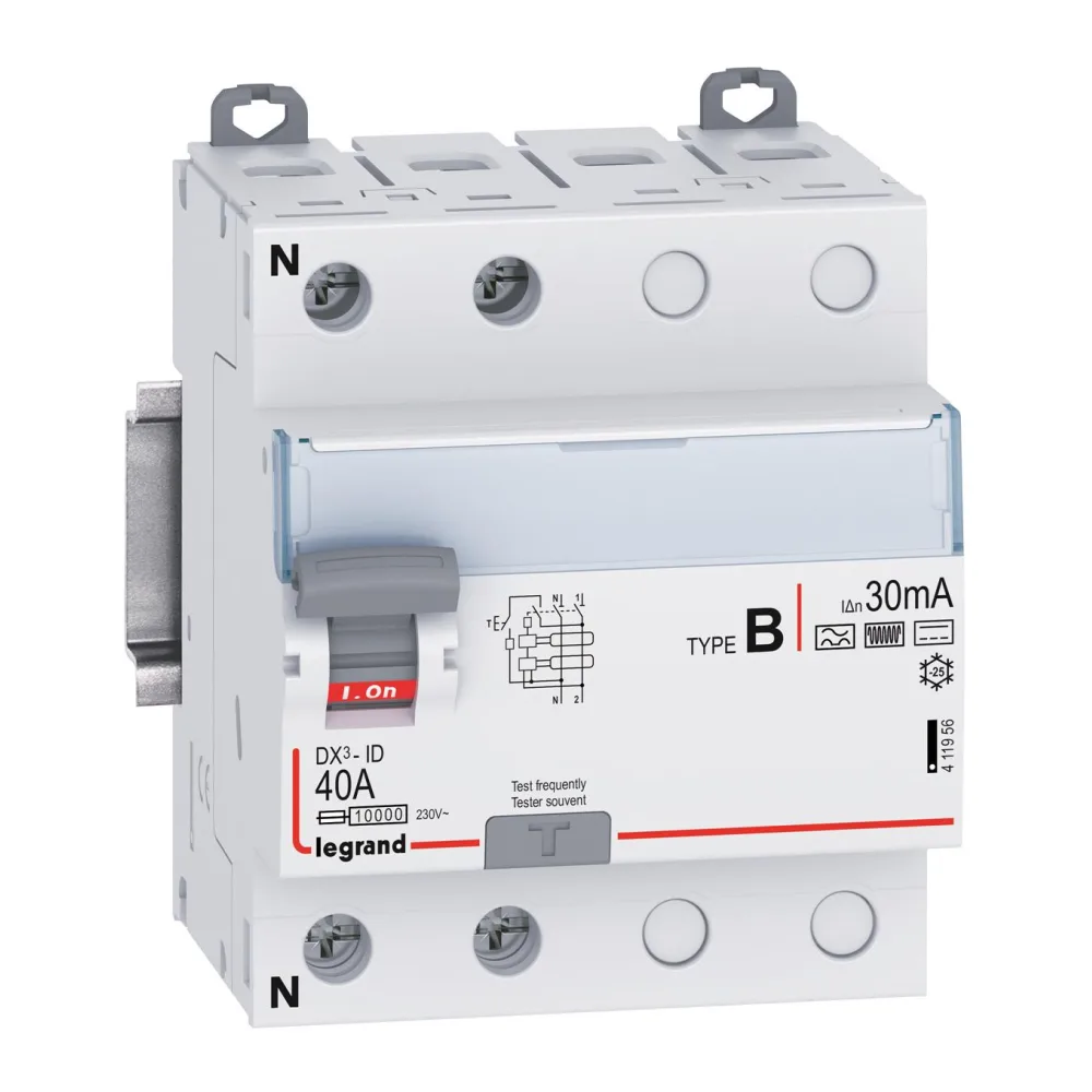 Interruptor Diferencial Dx- 2P 230V 40A Tipob 30MA 41195604 Legrand