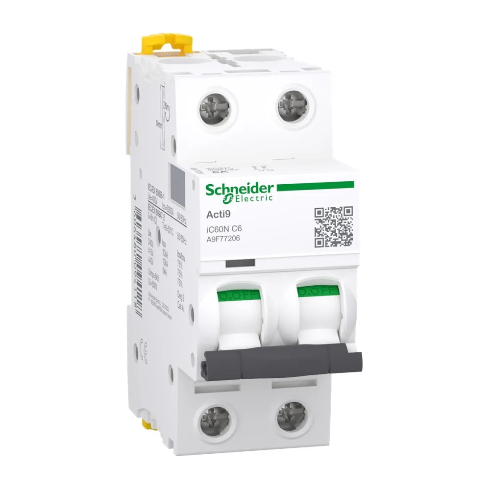 Interruptor Termomagnético 2P 6A/10KA ACTI9 7720659 Schneider Electric