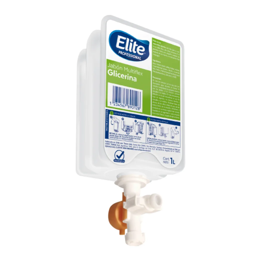 Jabón Glicerina Multiflex Elite 1 Litro.