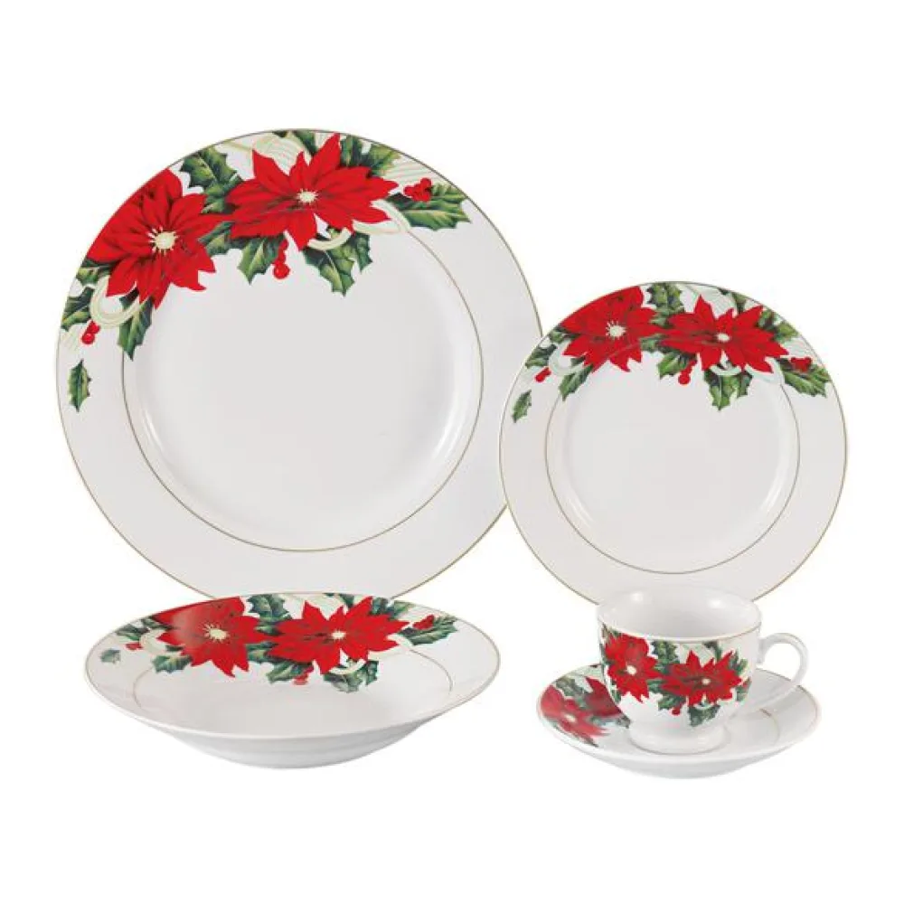 Juego de Loza 20 Pz Holiday Stories Santini