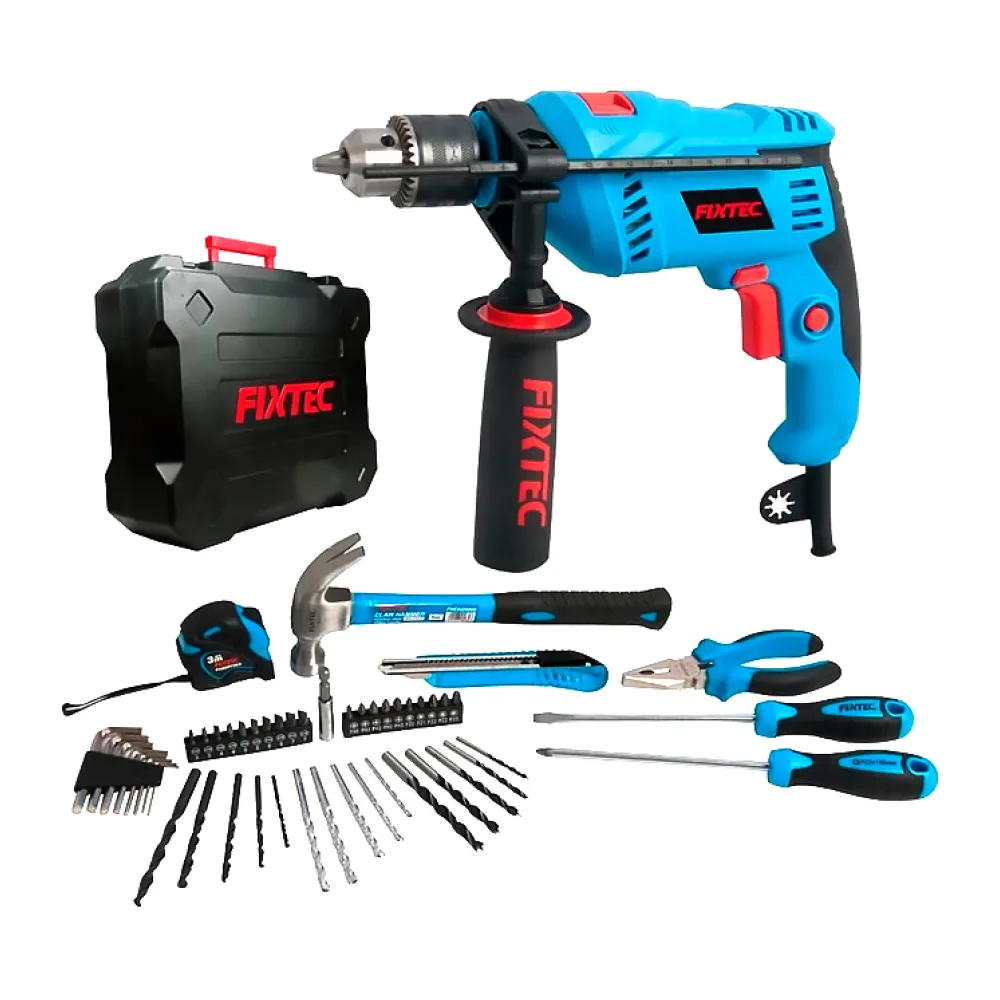 Kit Taladro 13MM 600W + 50 Accesorios FID600K50 Fixtec