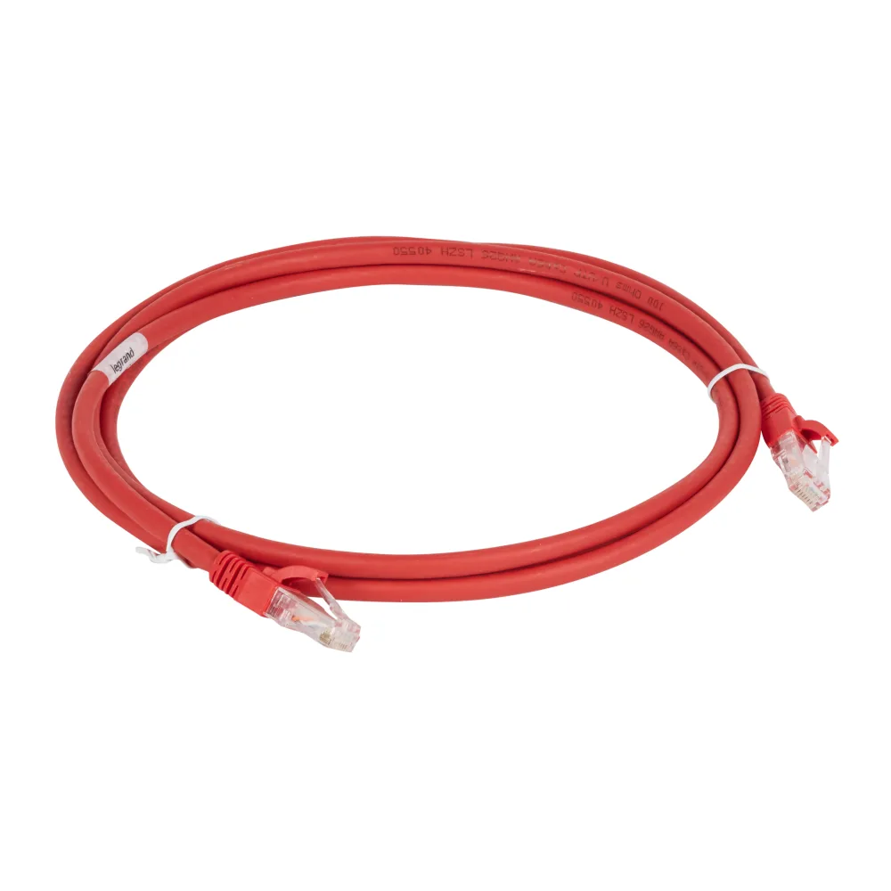 LCS2 Patch Cord CAT6A Utp Rojo 2M 5187904 Legrand