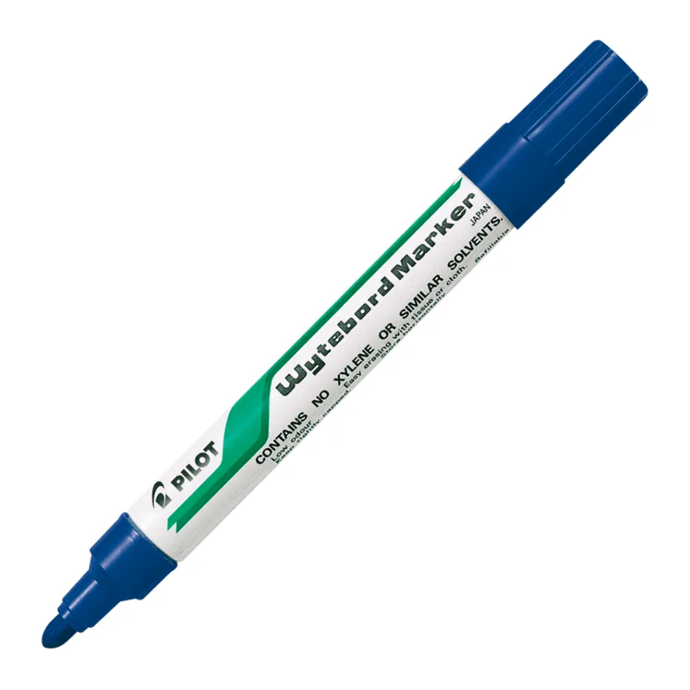 Marcador de Pizarra Recargable Wbma-tm Azul Punta Redonda Metal Pilot