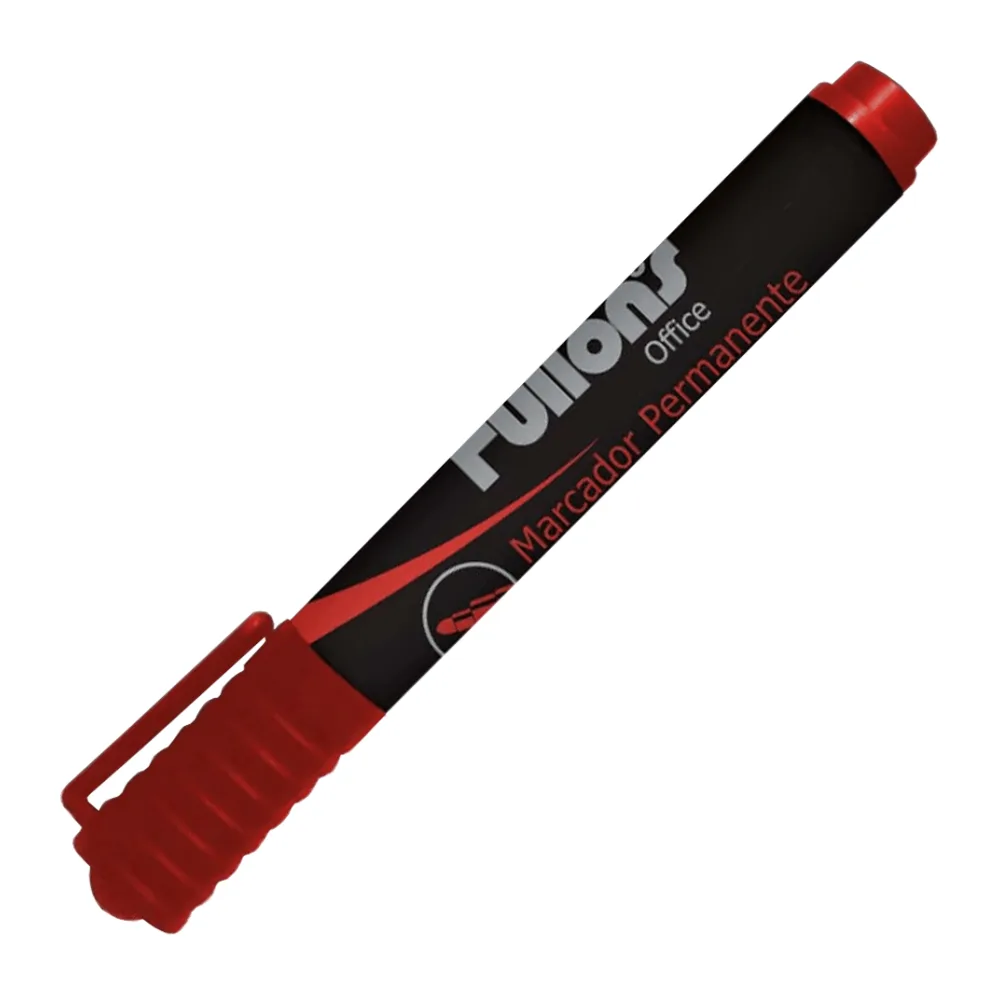 Marcador Permanente Punta Redonda Rojo Fultons