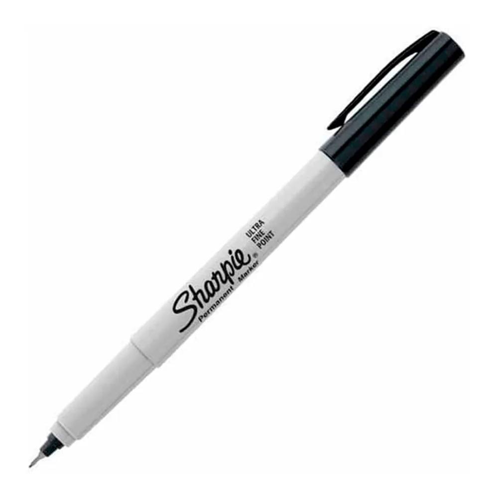 Marcador Permanente Punta Ultra Fina Negro Sharpie