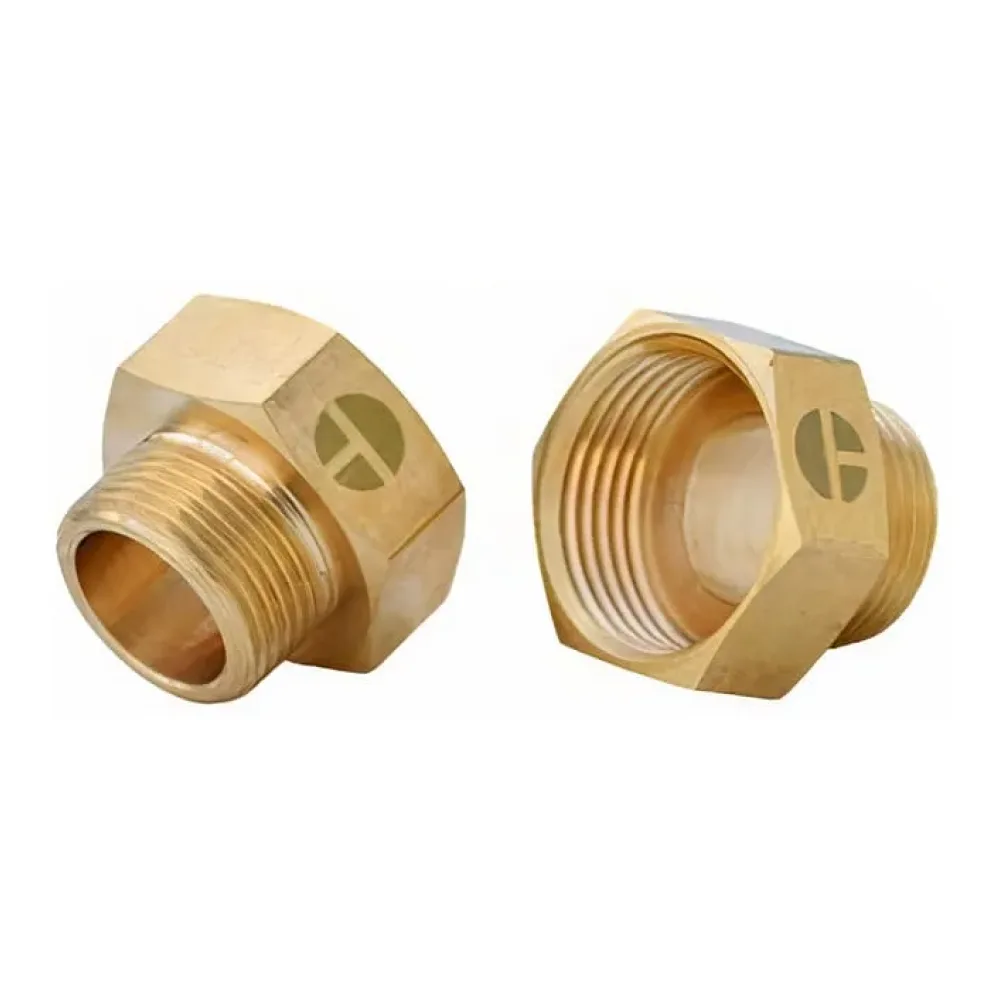 Niple Tuerca Latón Hi-he 1 X 3/4 Pulgada Taumm