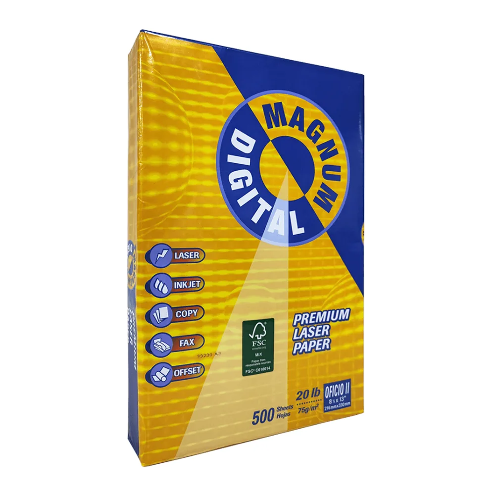 Papel Fotocopia 75 Gramos Oficio 500 Hojas Magnum