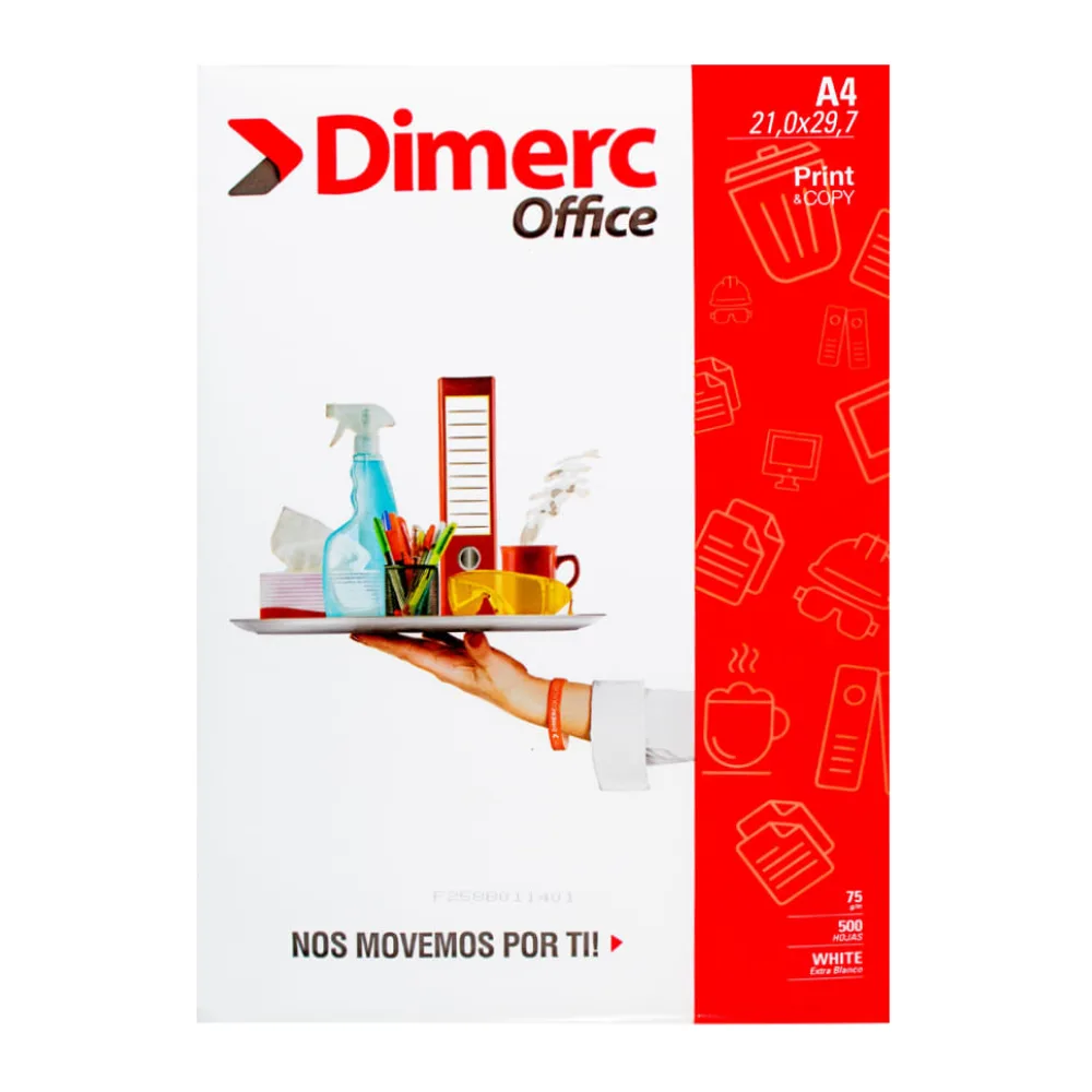 Papel Fotocopia A4 500 Hojas Dimerc