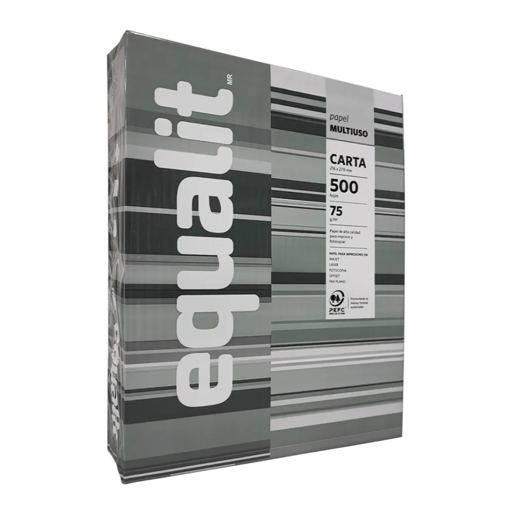 Papel Fotocopia Tamaño Carta 500 Hojas Equalit