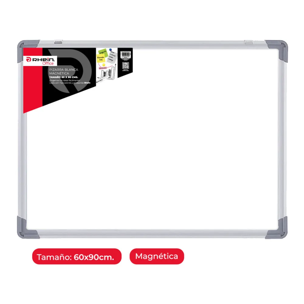 Pizarra Blanca Magnética 60 X 90 Cm Rhein