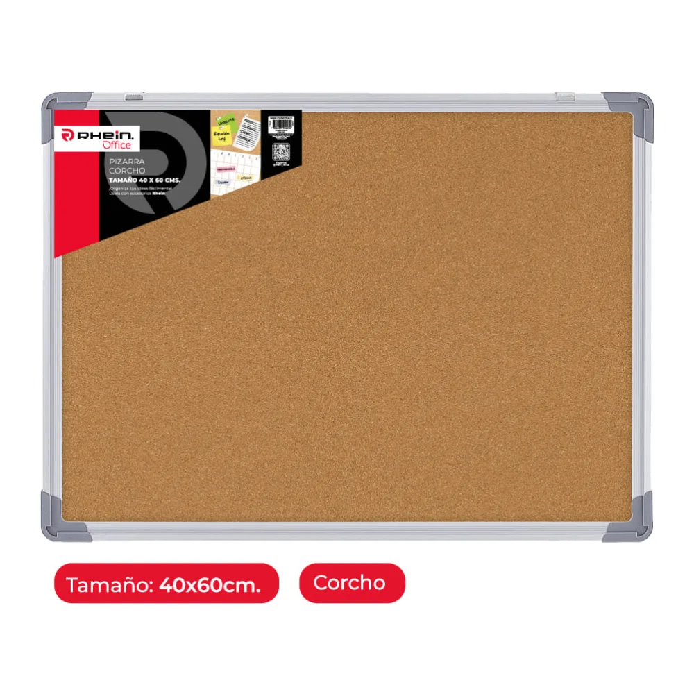 Pizarra Corcho 40 X 60 Cm Rhein