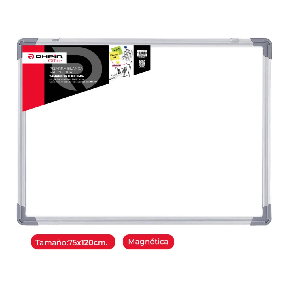 Pizarra Magnética 75 X 120 Cm Blanca Rhein