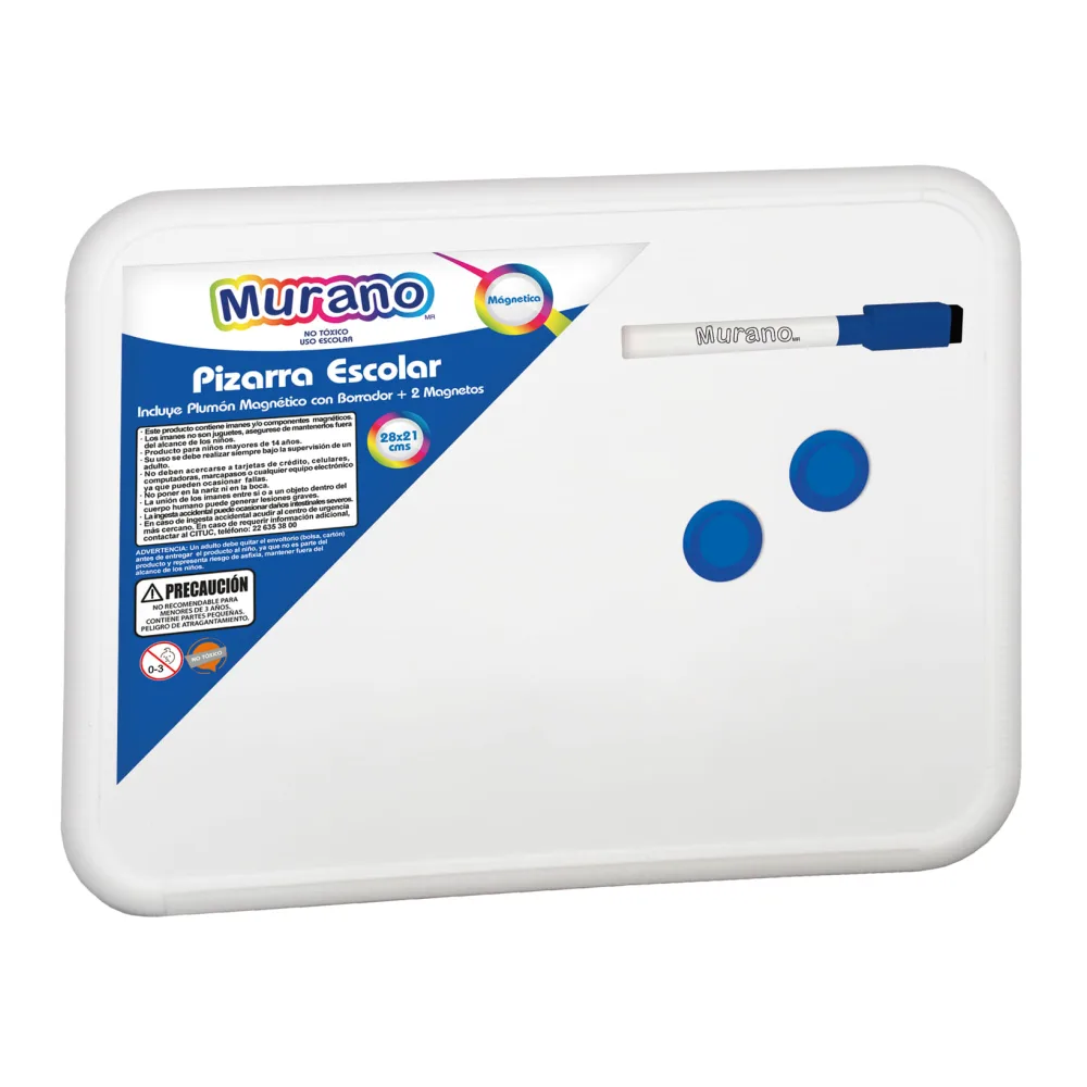 Pizarra Magnetica Escolar 28 X 21 Cms Murano