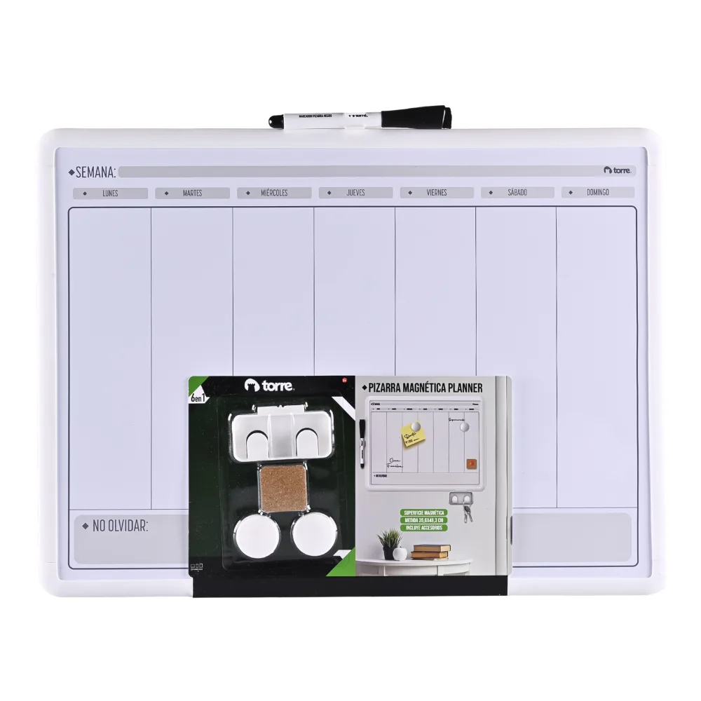 Pizarra Planner Magnética 35,6 48,3 Cm Torre