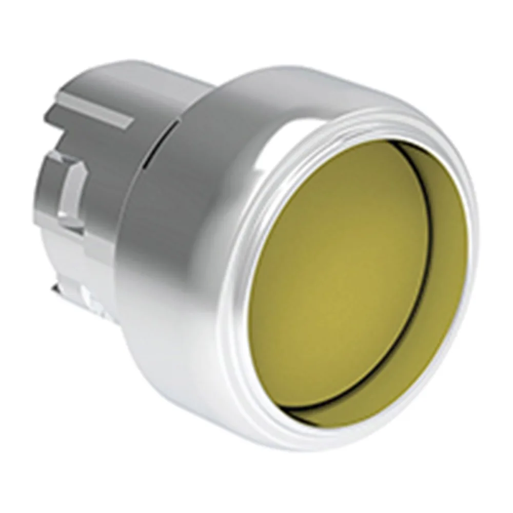 Pulsador Protegido Amarillo (cabezal), Contacto Momentaneo, 22MM, Metalico 2489072 Lovato