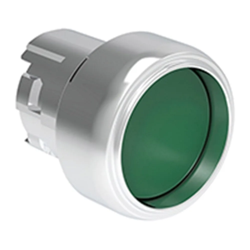 Pulsador Protegido Verde (cabezal), Contacto Momentaneo, 22MM, Metalico 2490072 Lovato