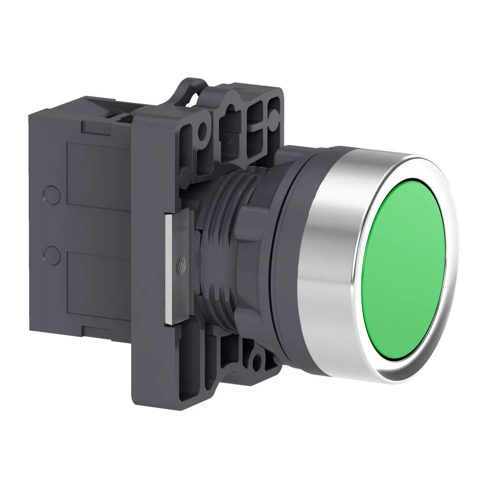 Pulsador Rasante No Iluminado IP54 1NO Verde 2758859 Schneider Electric