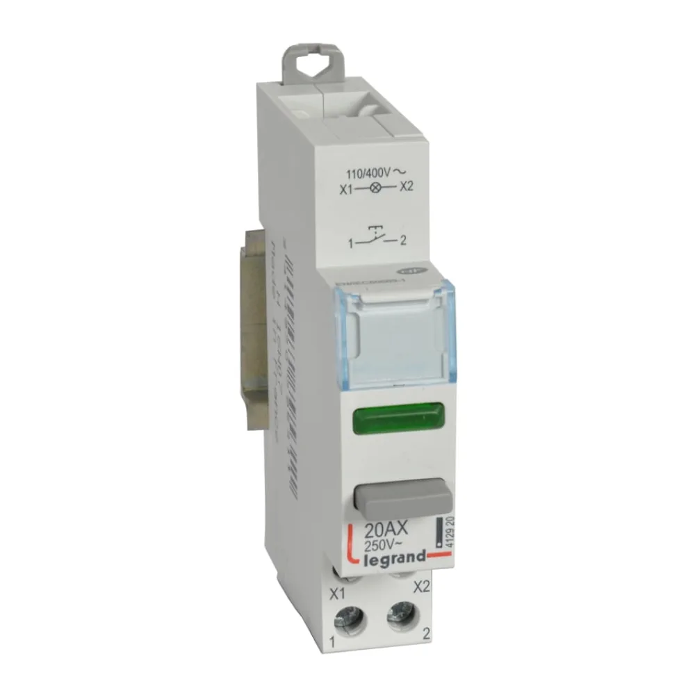 Pulsador S/ret 1NA+ Pil Led Verde 41292004 Legrand