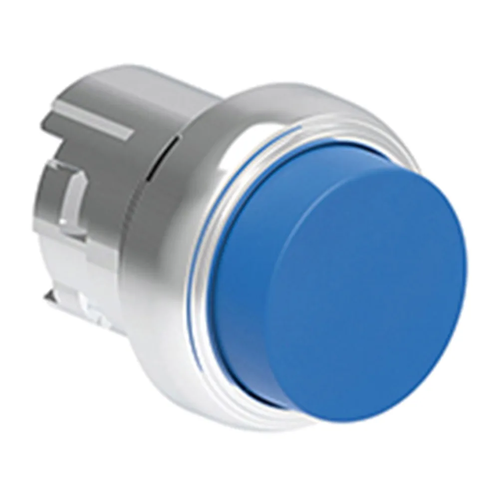 Pulsador Saliente Azul (cabezal), Contacto Momentaneo, 22MM, Metalico 2490672 Lovato