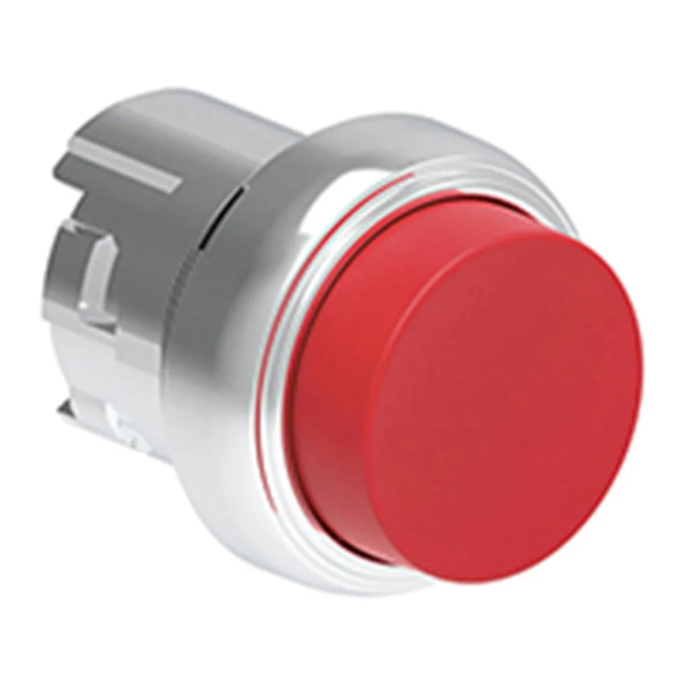 Pulsador Saliente Rojo (cabezal), Contacto Momentaneo, 22MM, Metalico 2491272 Lovato