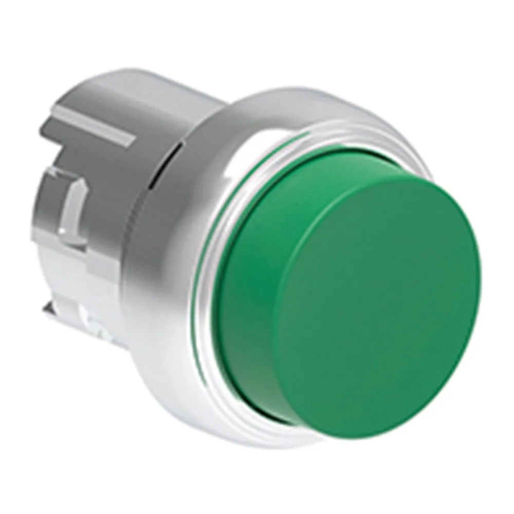 Pulsador Saliente Verde (cabezal), Contacto Momentaneo, 22MM, Metalico 2491472 Lovato
