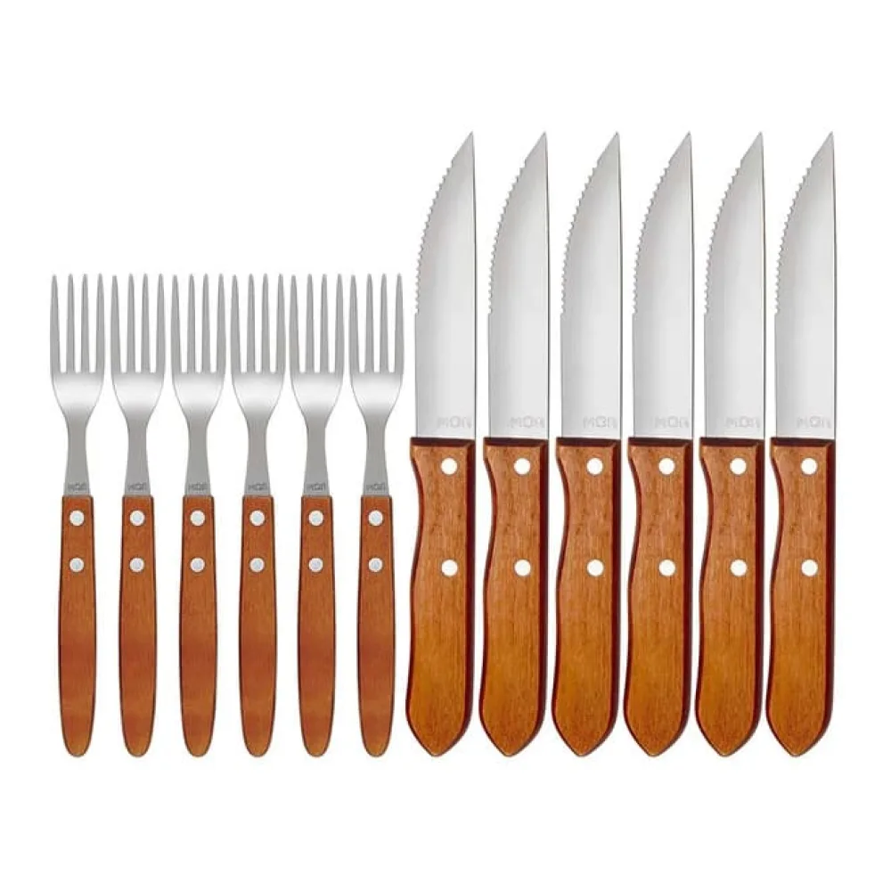 Set 12 Piezas Cubiertos para Asado Mor