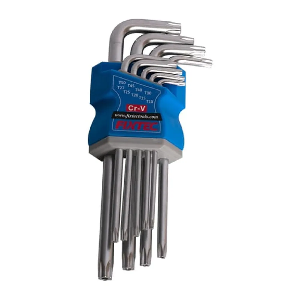 Set 9 Piezas Llave Torx T10-T50 Corta FHHK2019 Fixtec