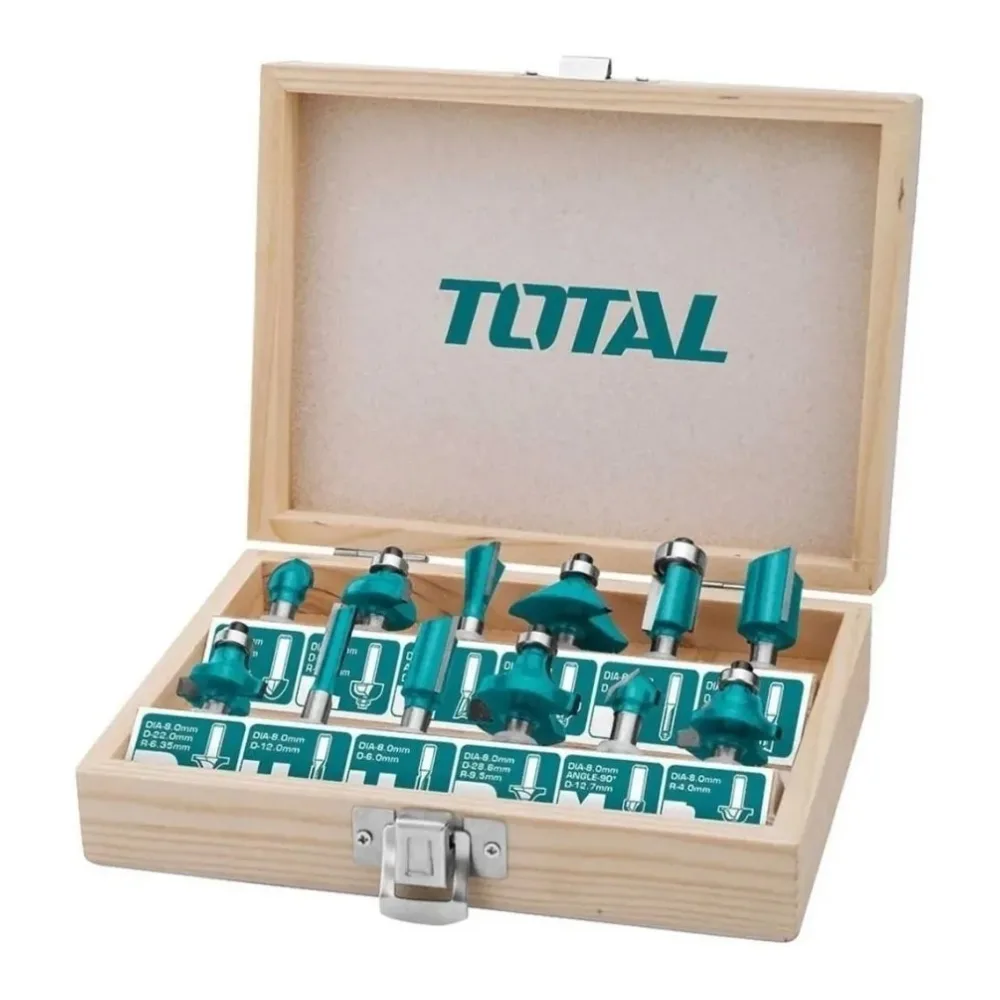 Set Fresas 6MM Total 12 Pzas TACSR0121