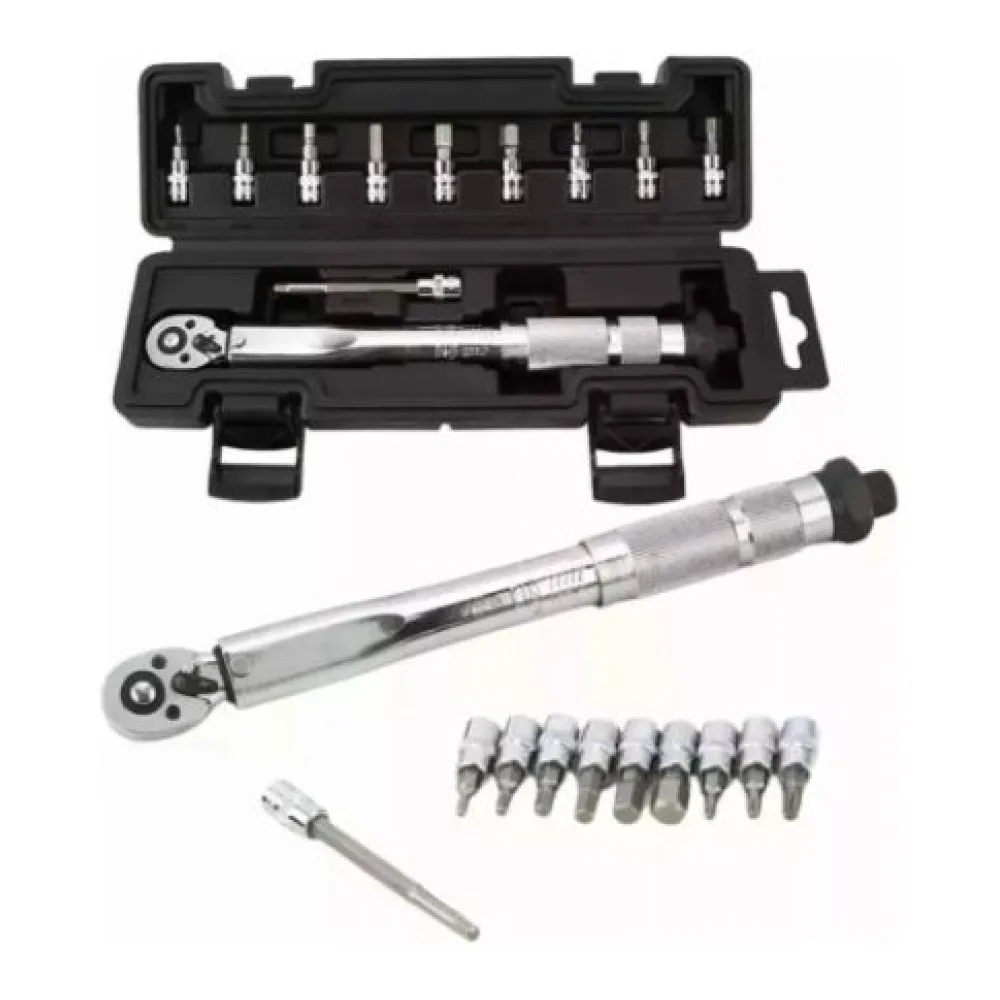 Set Llave de Torque 1/4 Pulgada 5 a 25NM