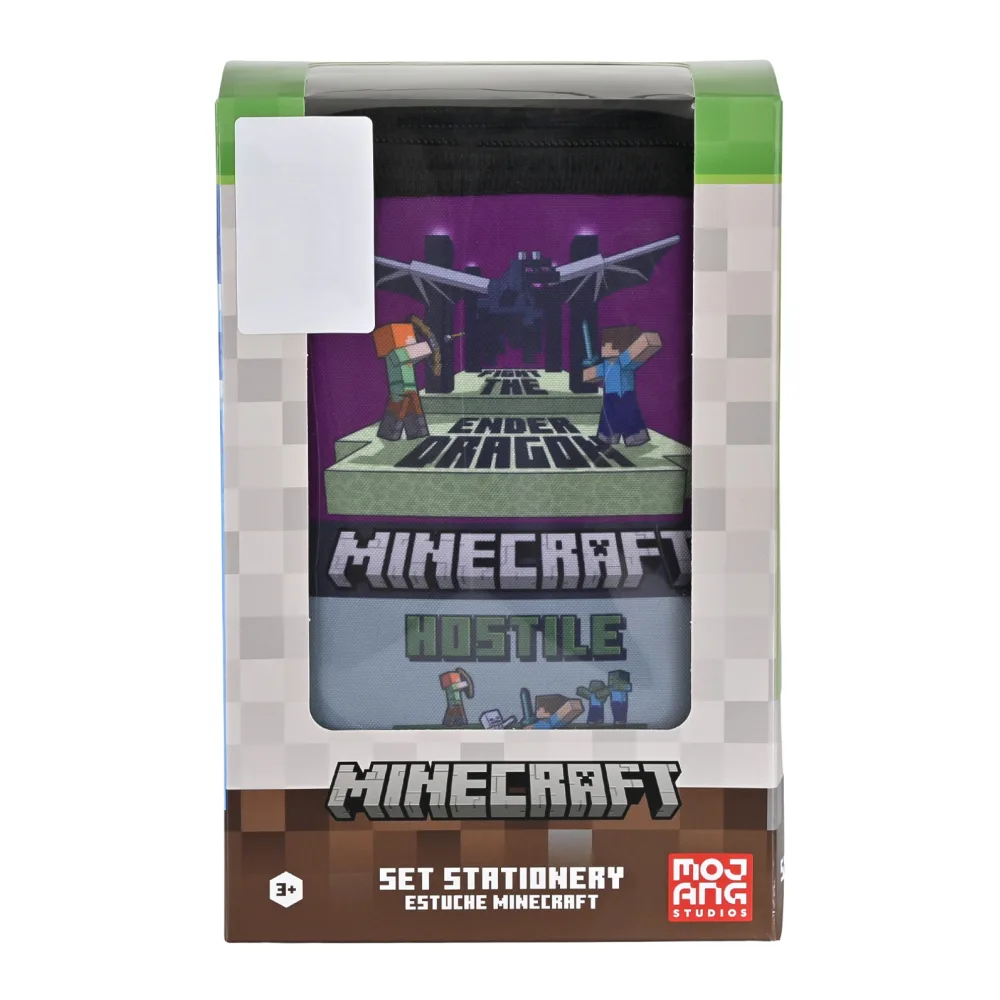 Set Stationery Estuche Minecraft Torre