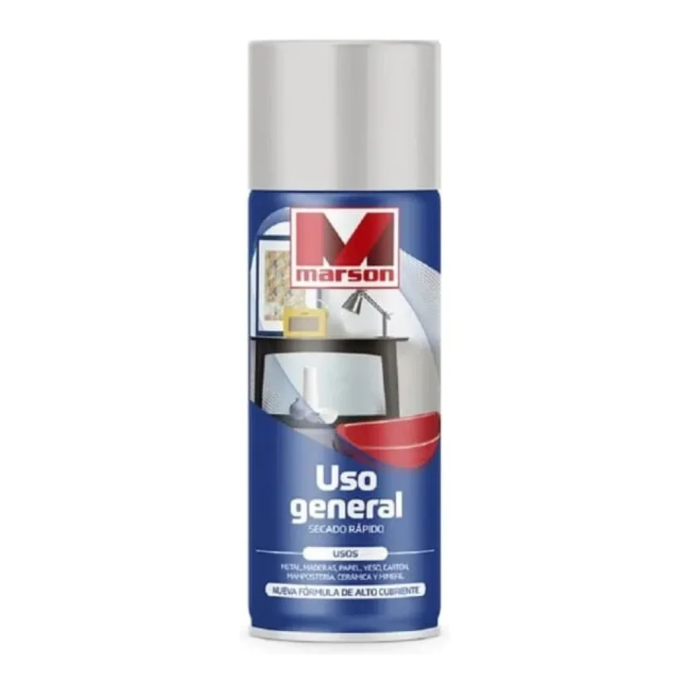 Spray Esmalte Aluminio 350 Ml Uso General Marson
