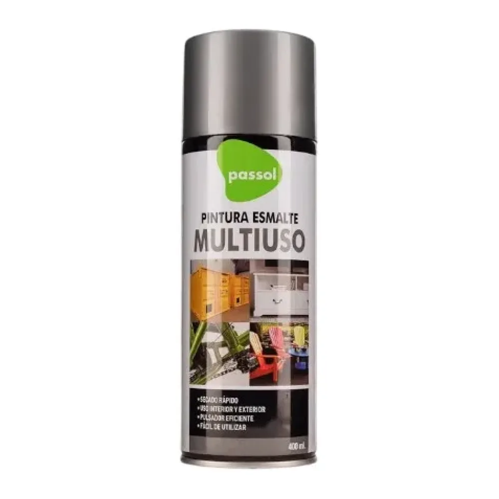 Spray Esmalte Secado Rápido Aluminio 400ML Passol