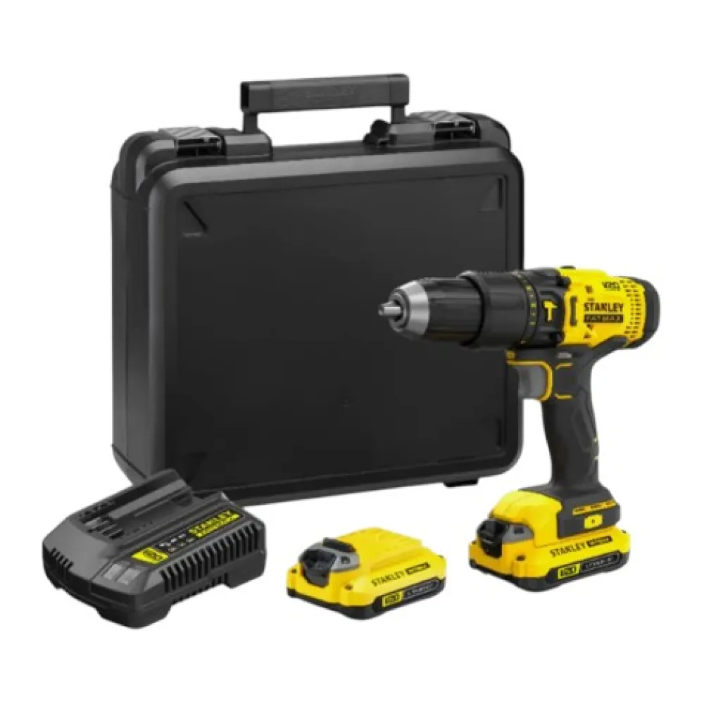 Taladro Percutor Inalámbrico 20V SCD711C2K Stanley