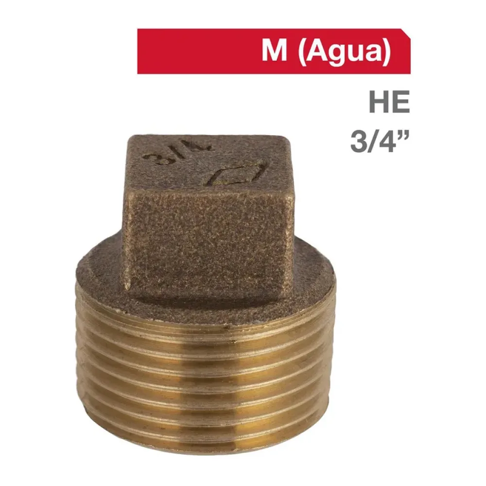 Tapa Tornillo Bronce He 3/4" 1U Nibsa