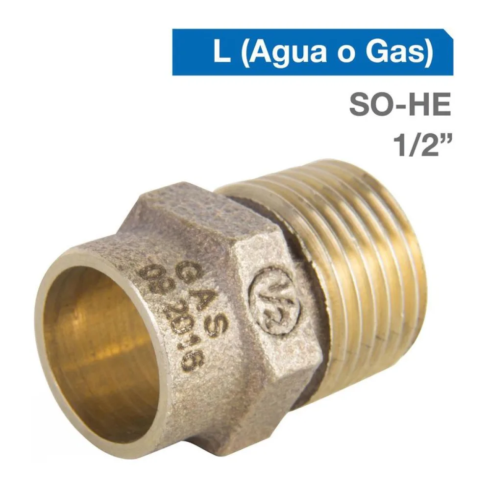 Terminal Bronce So-he 1/2" 1U Stretto