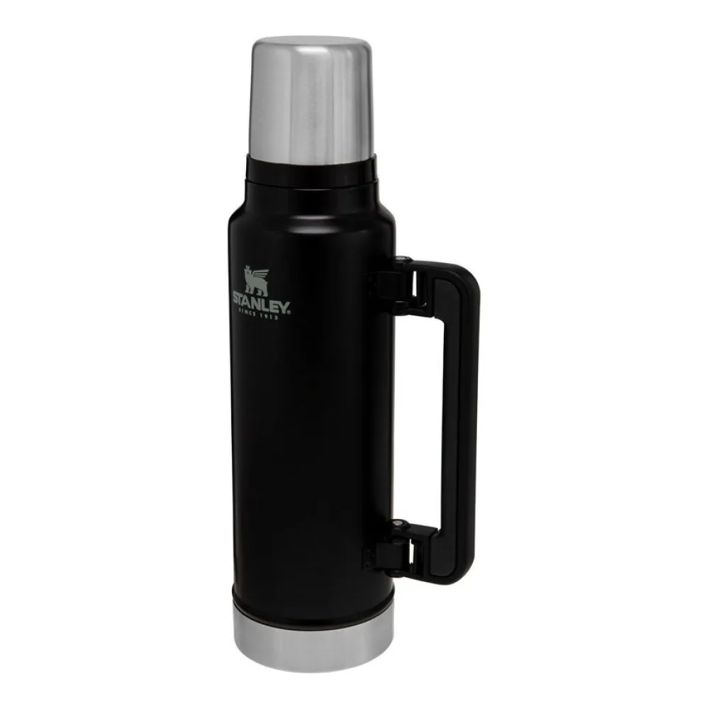 Termo Acero Inoxidable Negro 1,4 L Stanley