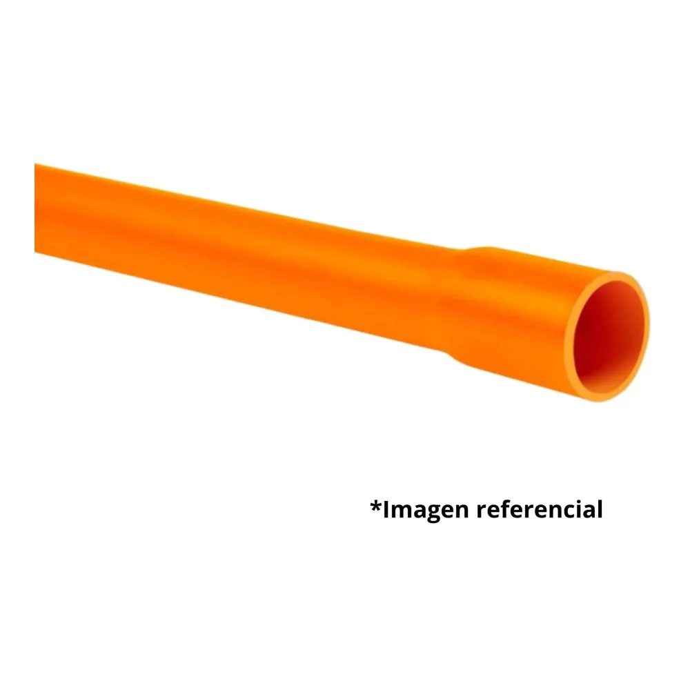 Tubo Pvc Conduit 50MMX6M 1250N 4422 Naranja 1237900566 Fnx