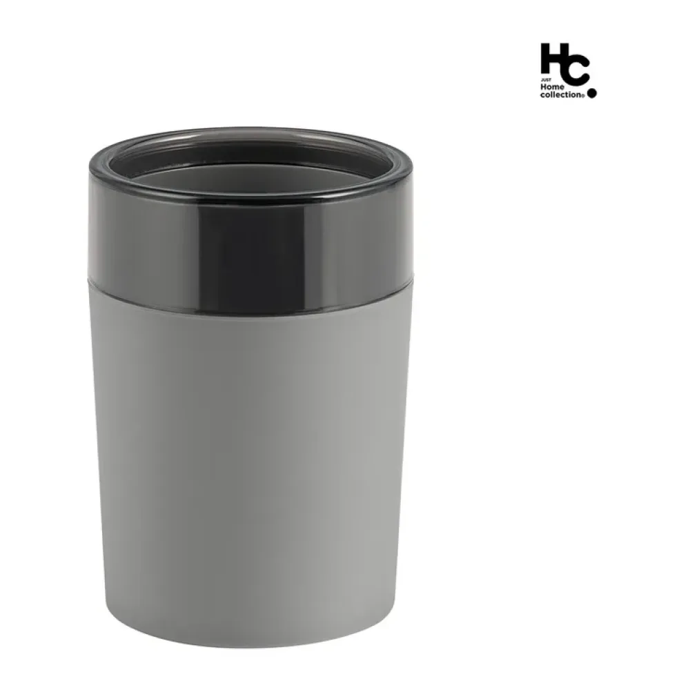 Vaso Plástico Rubber Negro Just Home Collection
