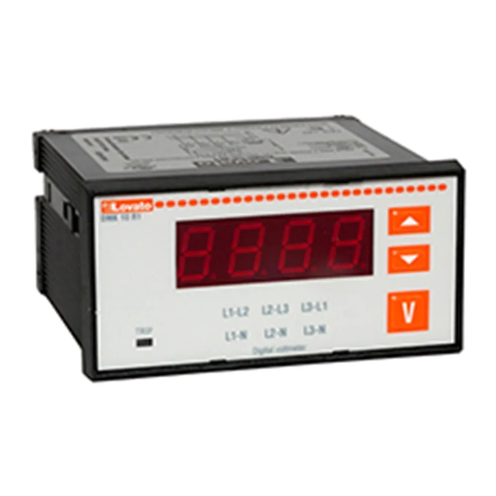Voltimetro Digital Trifasico Empotrable 96X48MM, con Rele de Salida, Lovato DMK10R1 208923972 Lovato